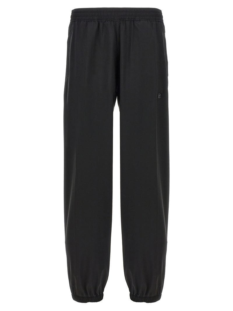Givenchy Black Virgin Wool Casual Pants for Men