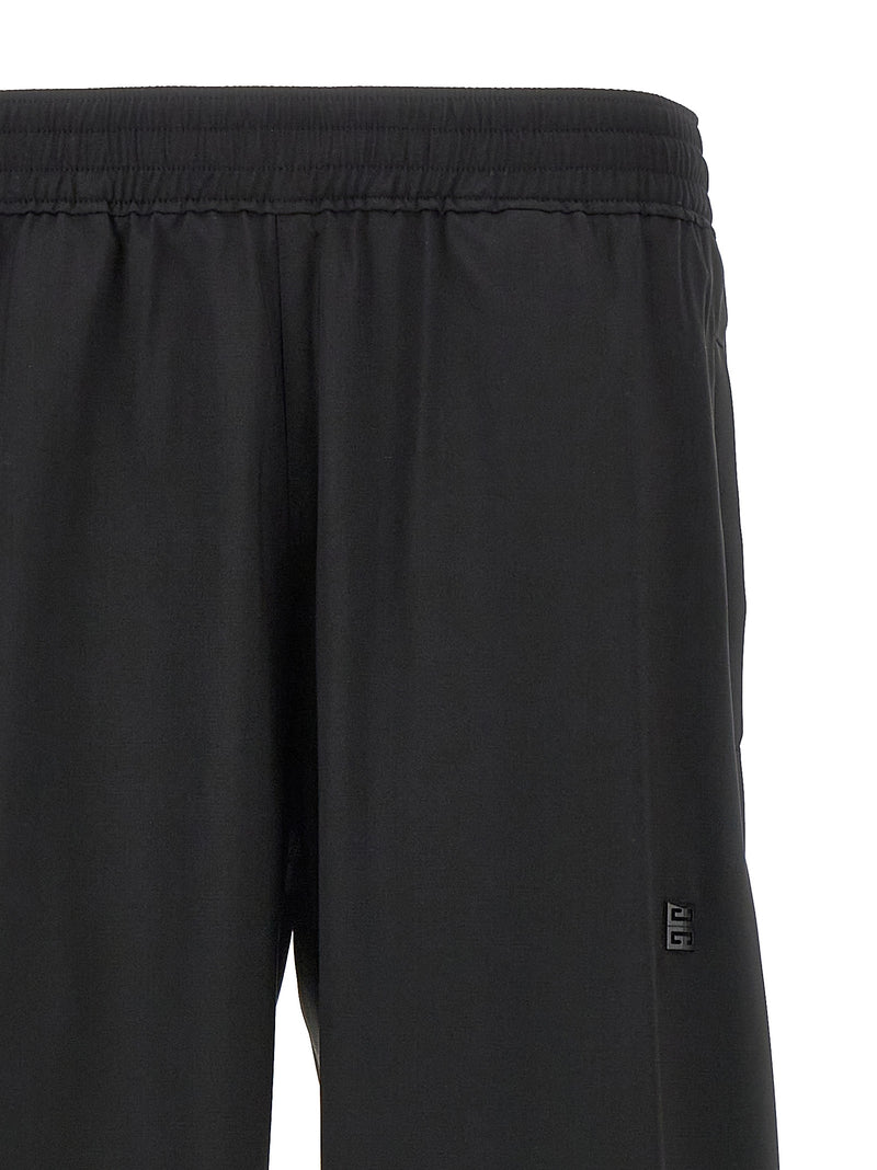 Givenchy Black Virgin Wool Casual Pants for Men