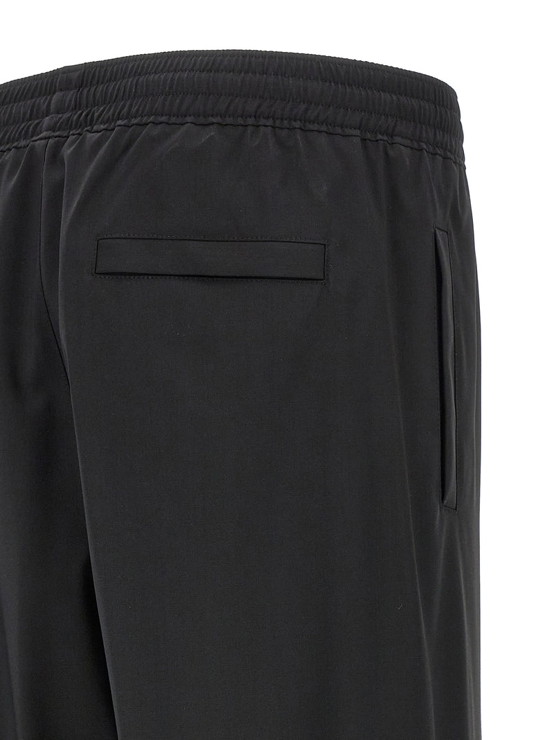 Givenchy Black Virgin Wool Casual Pants for Men