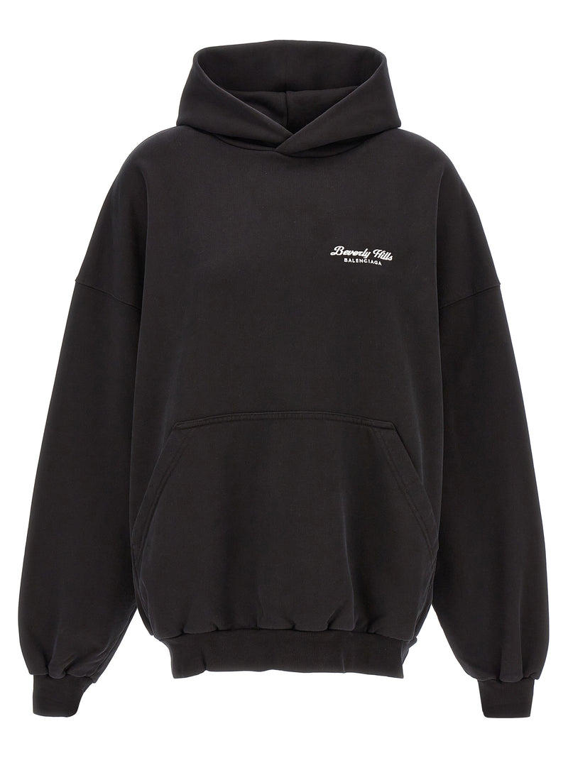 Balenciaga Bicolor Cotton Hoodie - Beverly Hills Collection