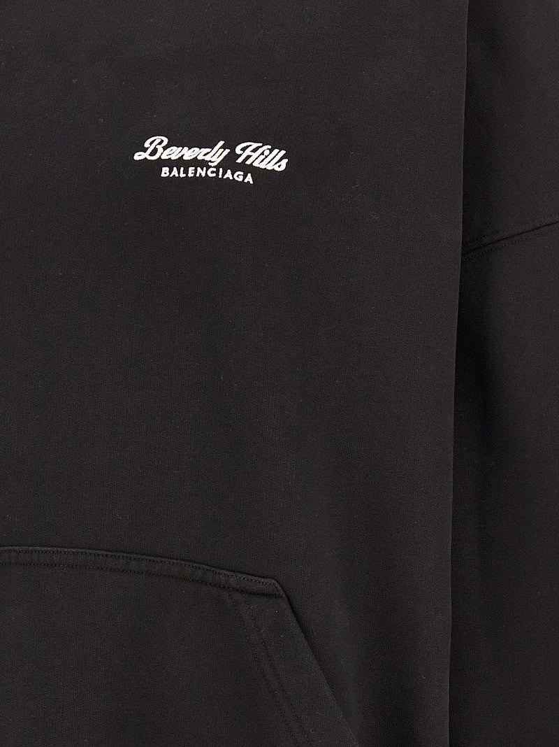 Balenciaga Bicolor Cotton Hoodie - Beverly Hills Collection