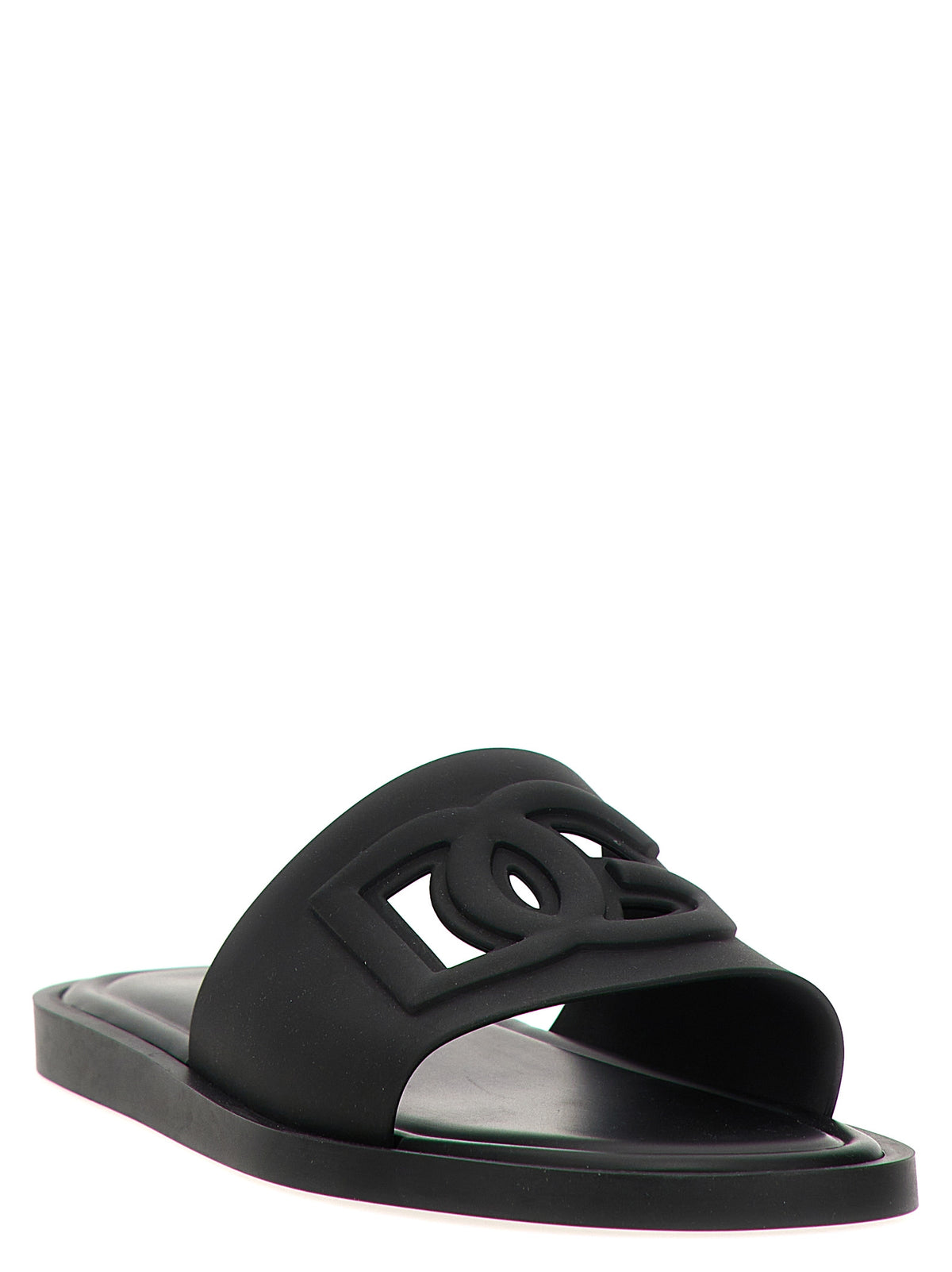 Dolce & Gabbana Black Polyethylene Slides for Men