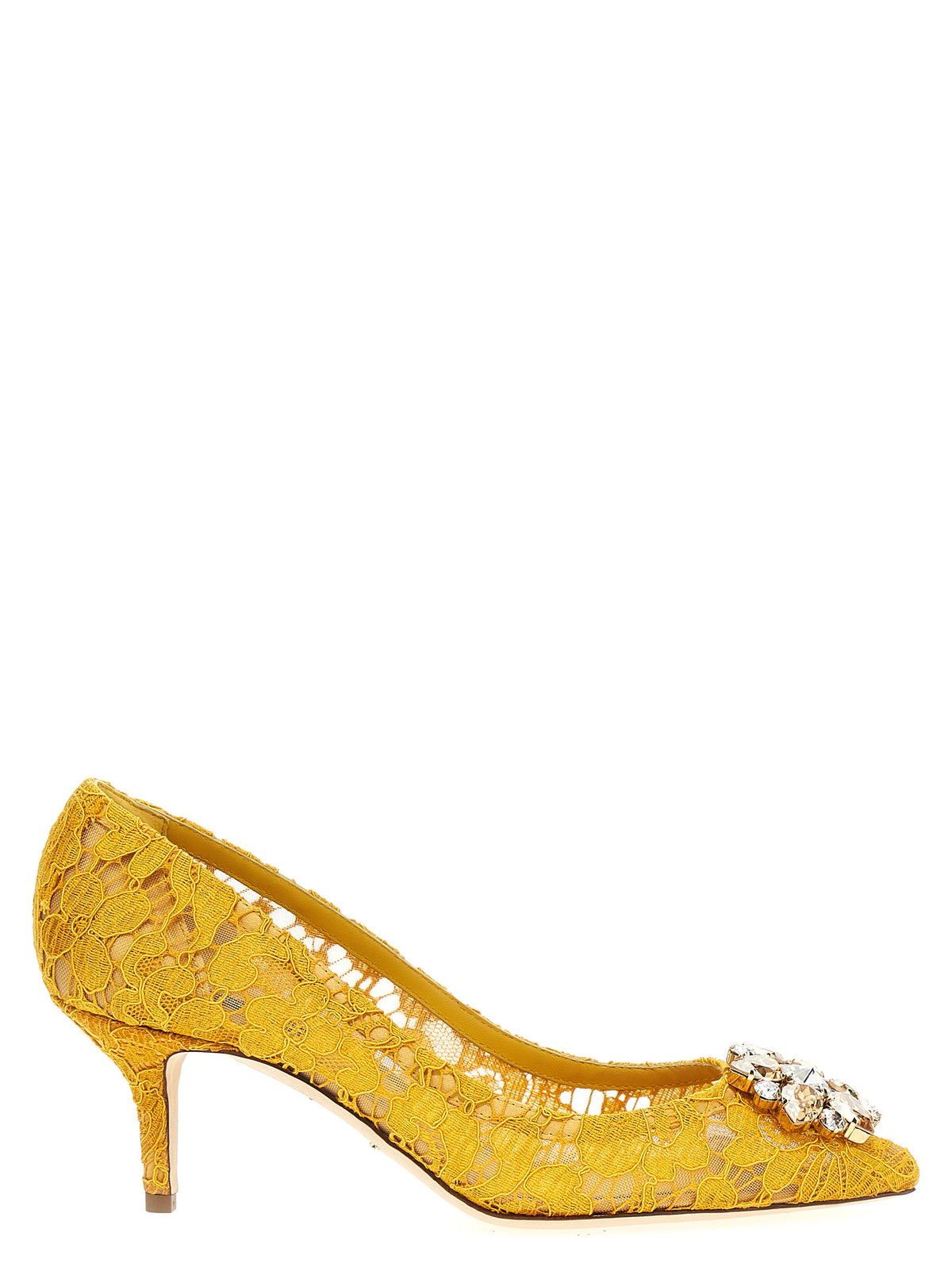 Dolce & Gabbana Multicolor Viscose Mid Heel Pumps