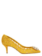 Dolce & Gabbana Multicolor Viscose Mid Heel Pumps