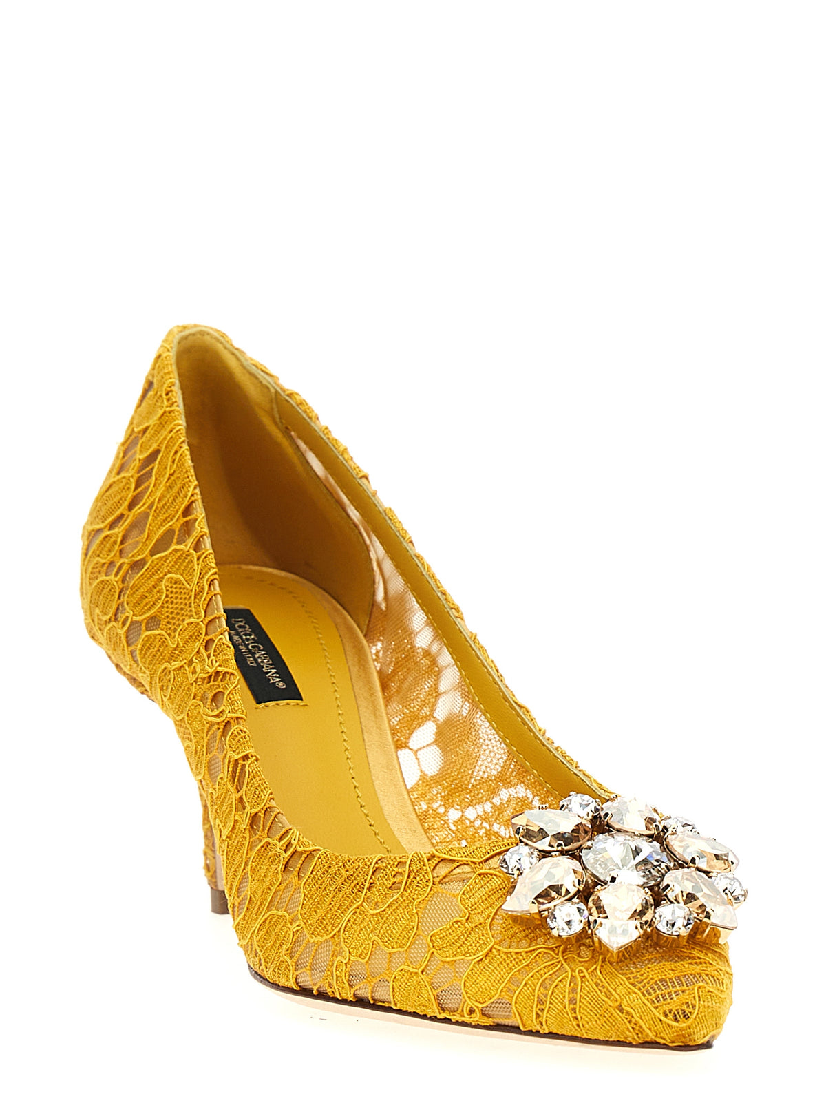 Dolce & Gabbana Multicolor Viscose Mid Heel Pumps