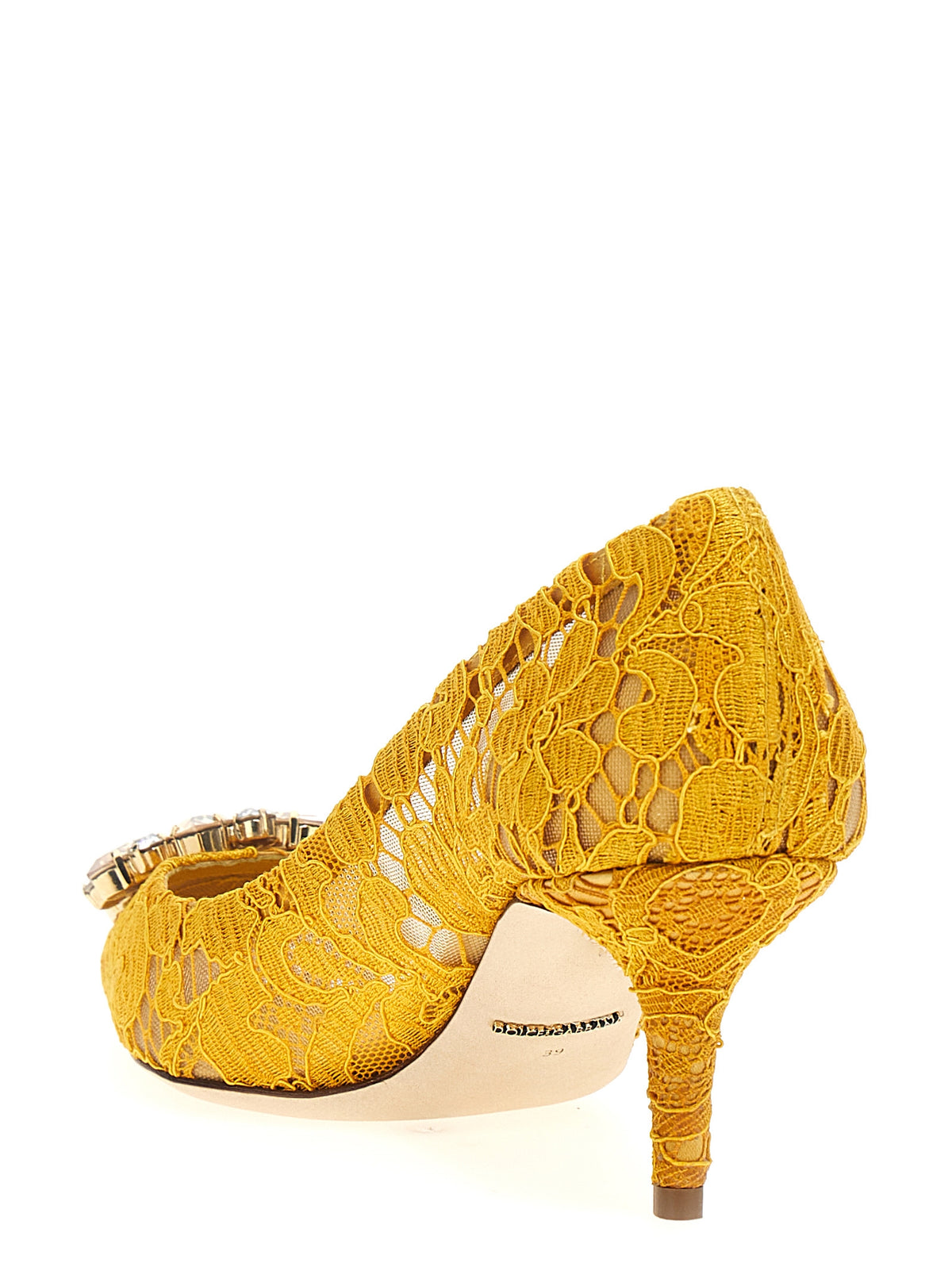 Dolce & Gabbana Multicolor Viscose Mid Heel Pumps