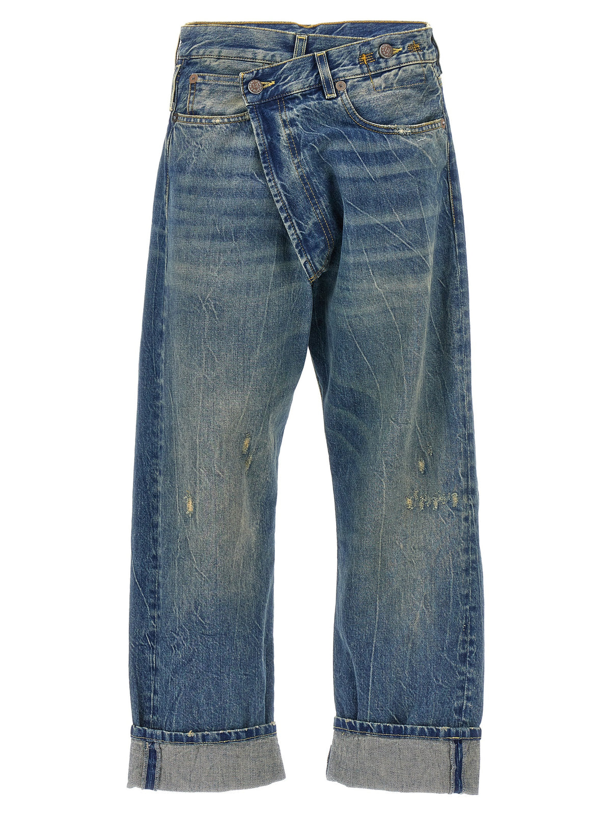Jean décontracté R13 en coton bleu