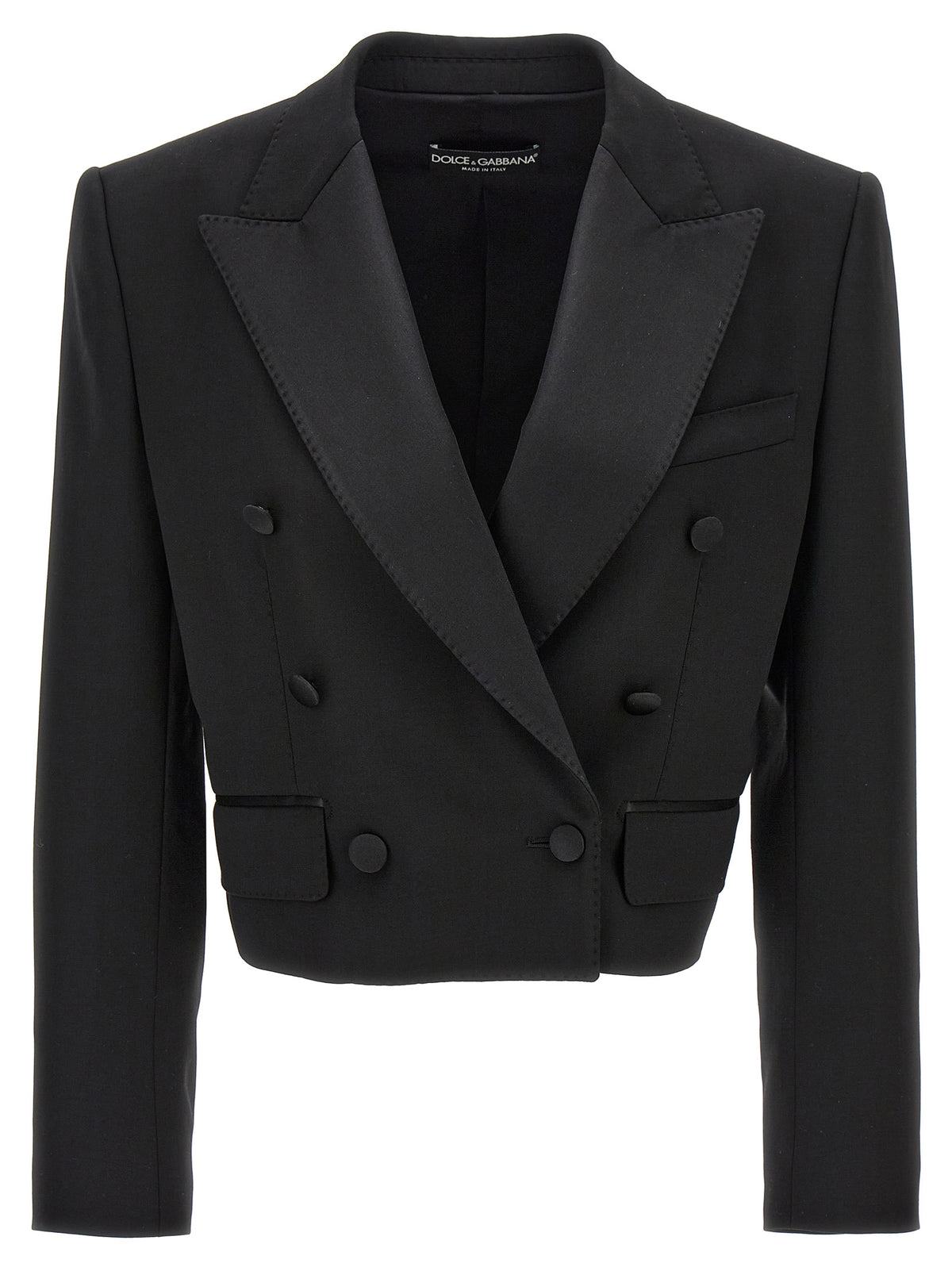 Dolce & Gabbana Black Virgin Wool Blazer