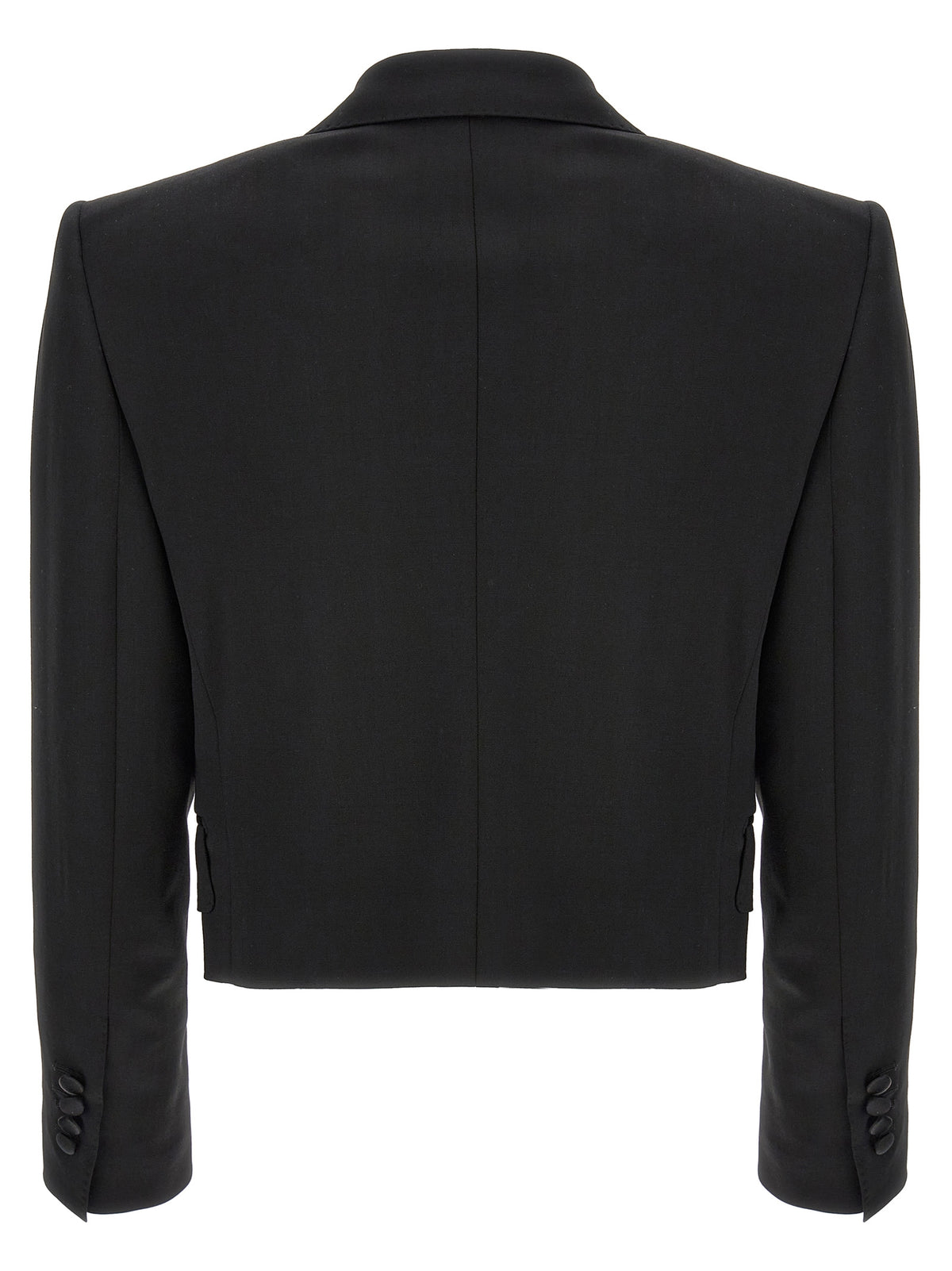Dolce & Gabbana Black Virgin Wool Blazer