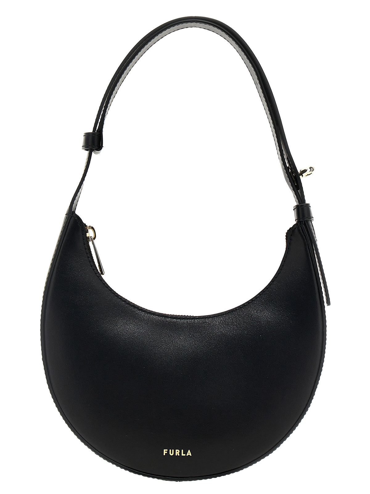 Furla Delizia Black Calfskin Shoulder Bag