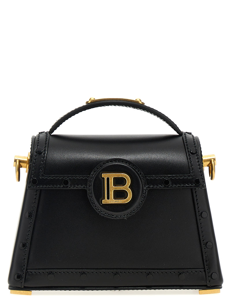 Balmain B-Buzz Dynasty Black Calfskin Handbag