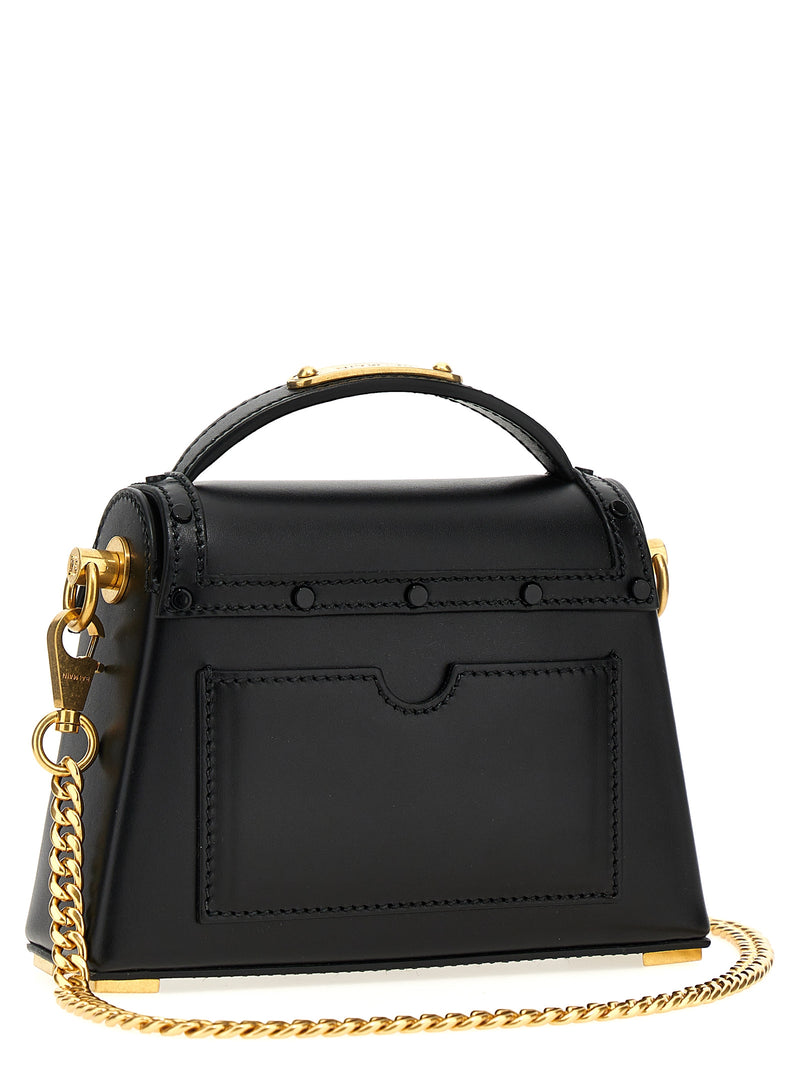 Balmain B-Buzz Dynasty Black Calfskin Handbag