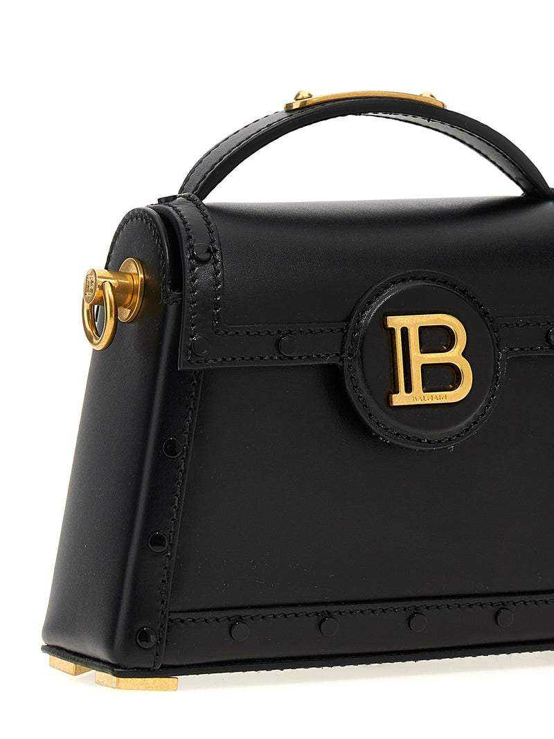 Balmain B-Buzz Dynasty Black Calfskin Handbag