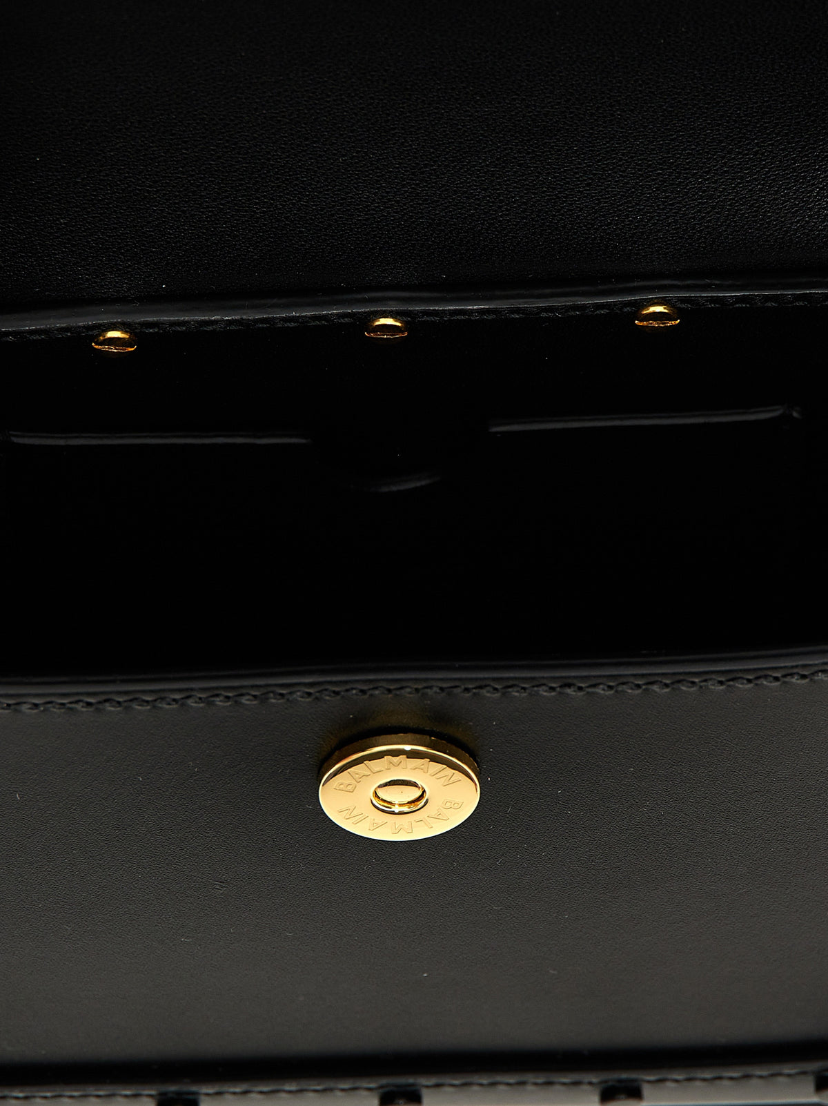 Balmain B-Buzz Dynasty Black Calfskin Handbag