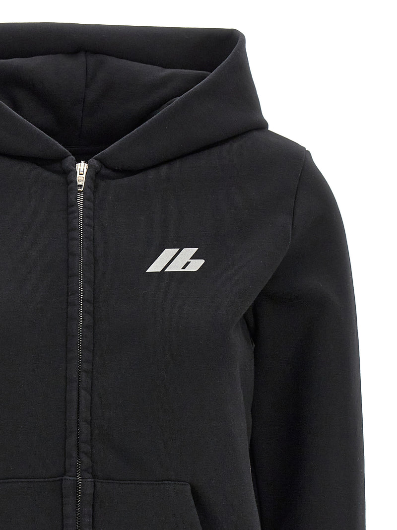 Balenciaga Black Cotton Sweatshirt with Logo Prints