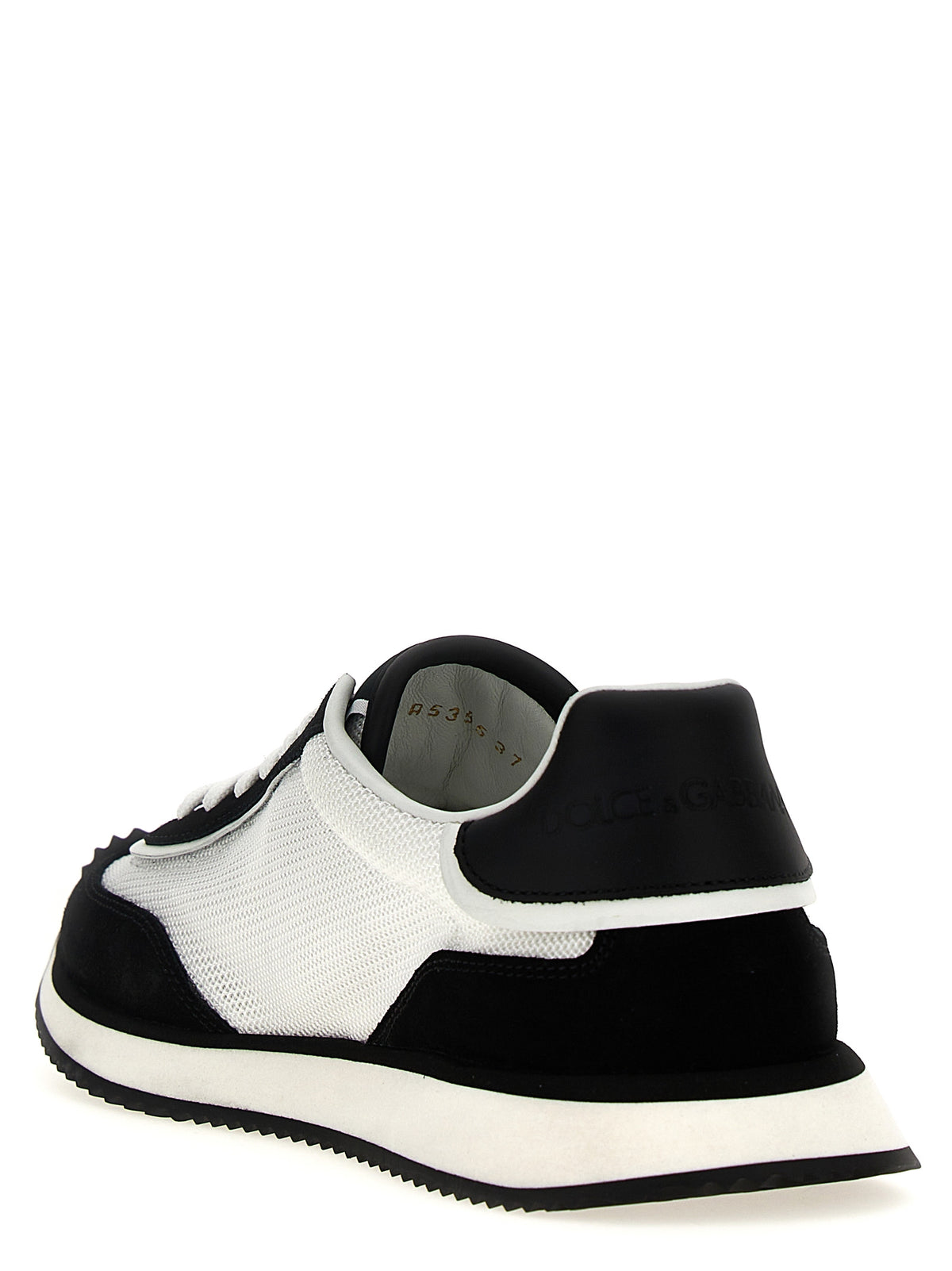 Dolce & Gabbana Bicolor Calfskin Athletic Sneakers