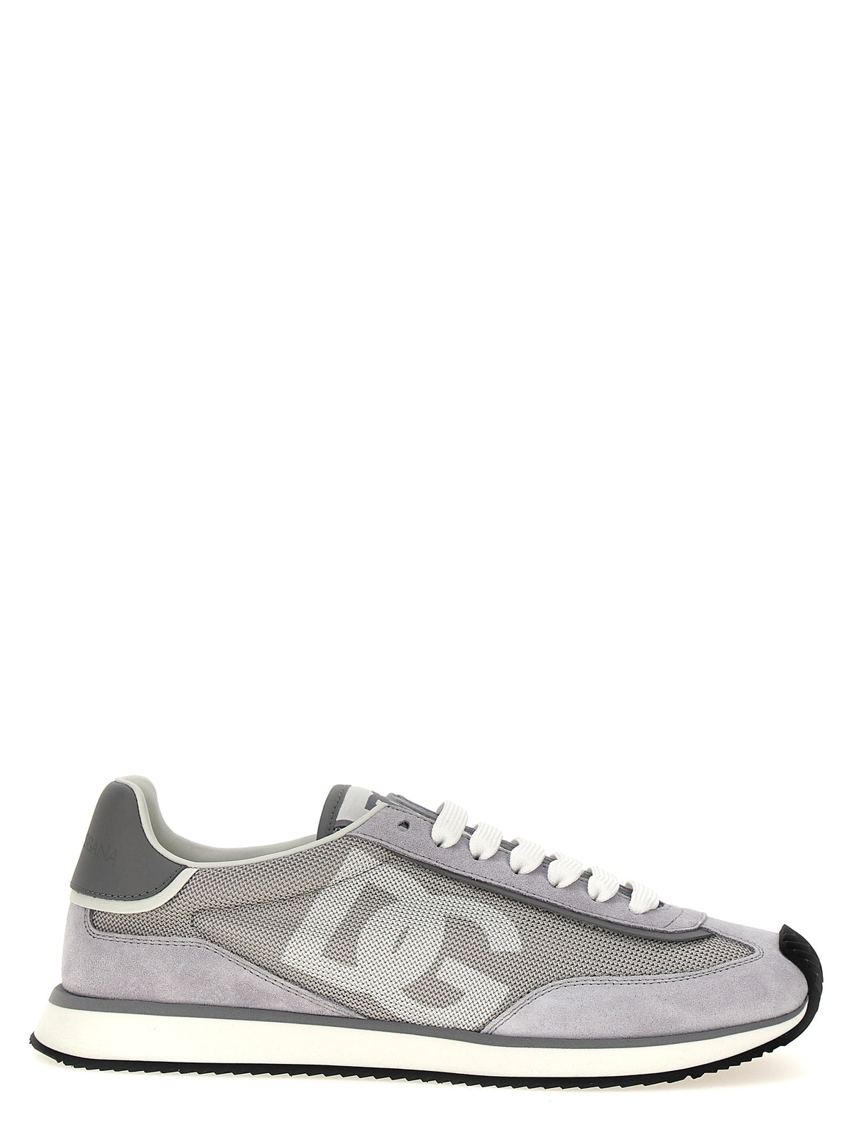 Dolce & Gabbana Gray Calfskin DG Cushion Athletic Sneakers