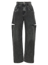 Maison Margiela Black Cotton Straight-Leg Jeans