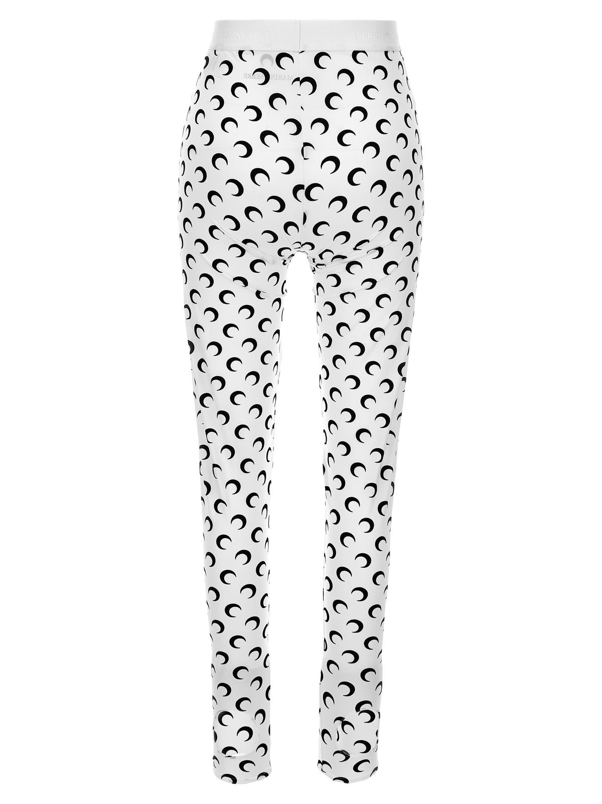 Marine Serre Bicolor Polyamide Leggings - Moon Printed Jersey