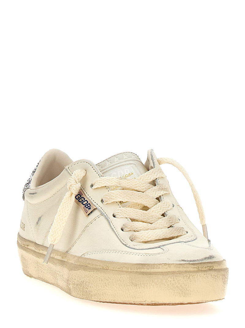 Golden Goose Soul Star White Lamb Leather Low Top Sneakers