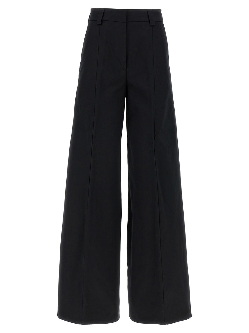 THELATEST Alma Black Cotton Casual Pants for Women