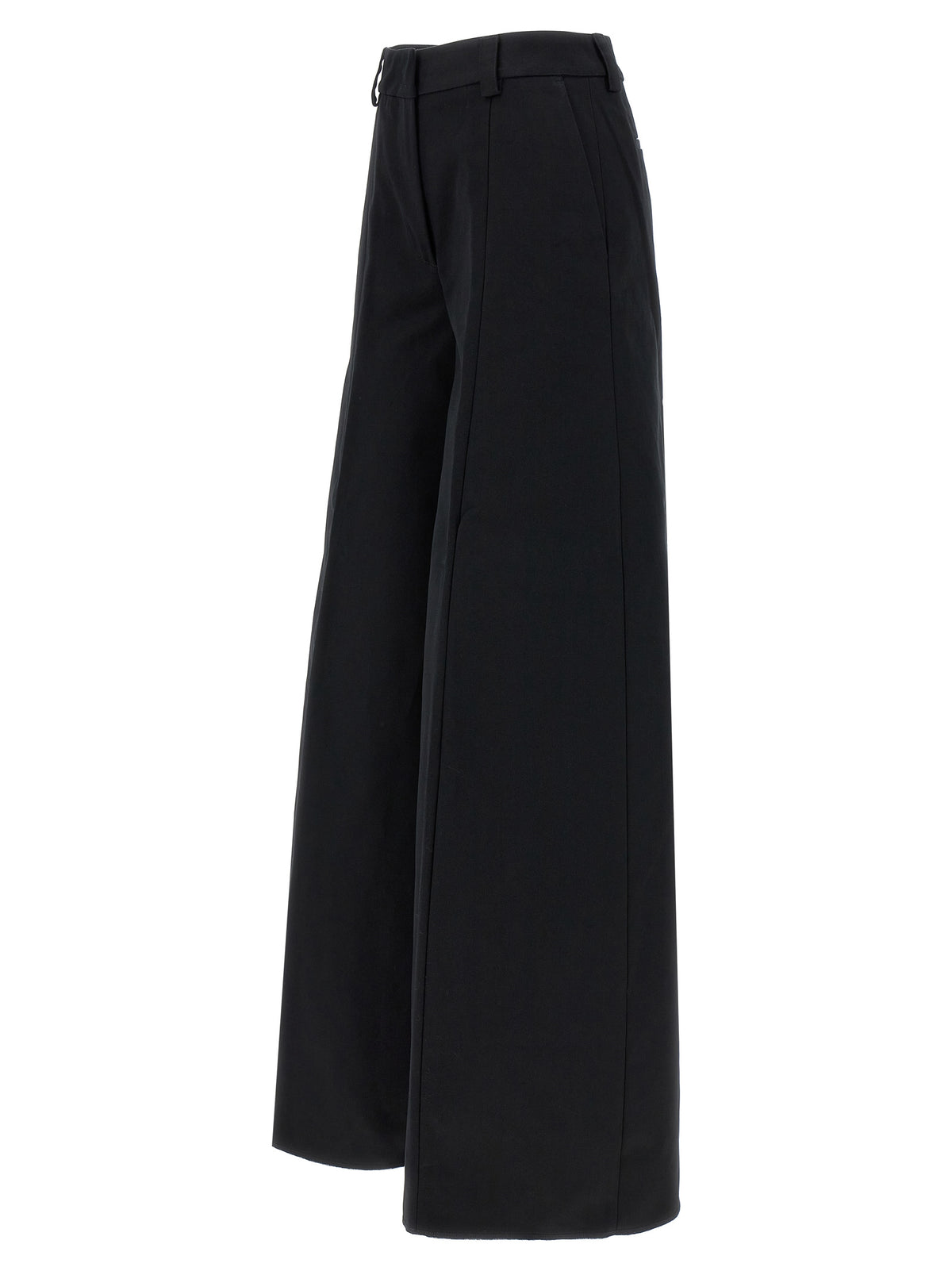 THELATEST Black Cotton Casual Pants