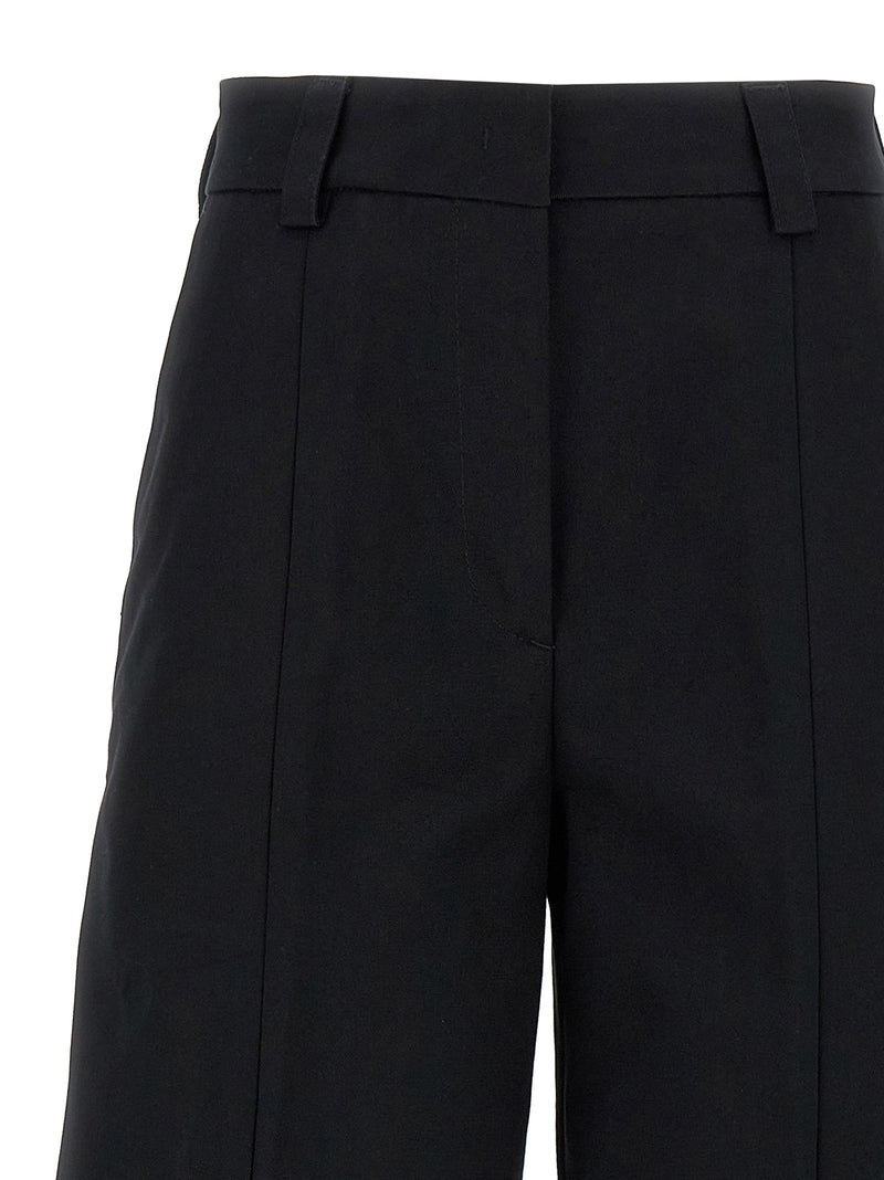 THELATEST Alma Black Cotton Casual Pants for Women