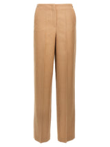 Fendi Beige Wool Dress Pants