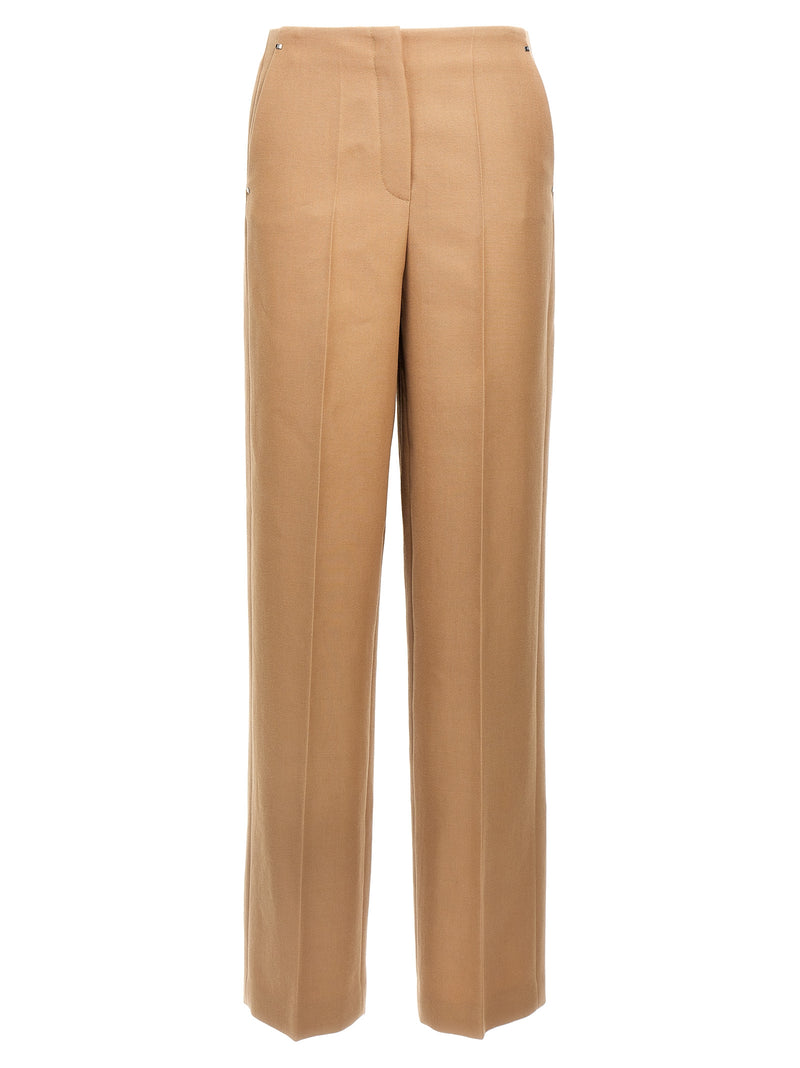 Fendi Beige Wool Dress Pants for Women