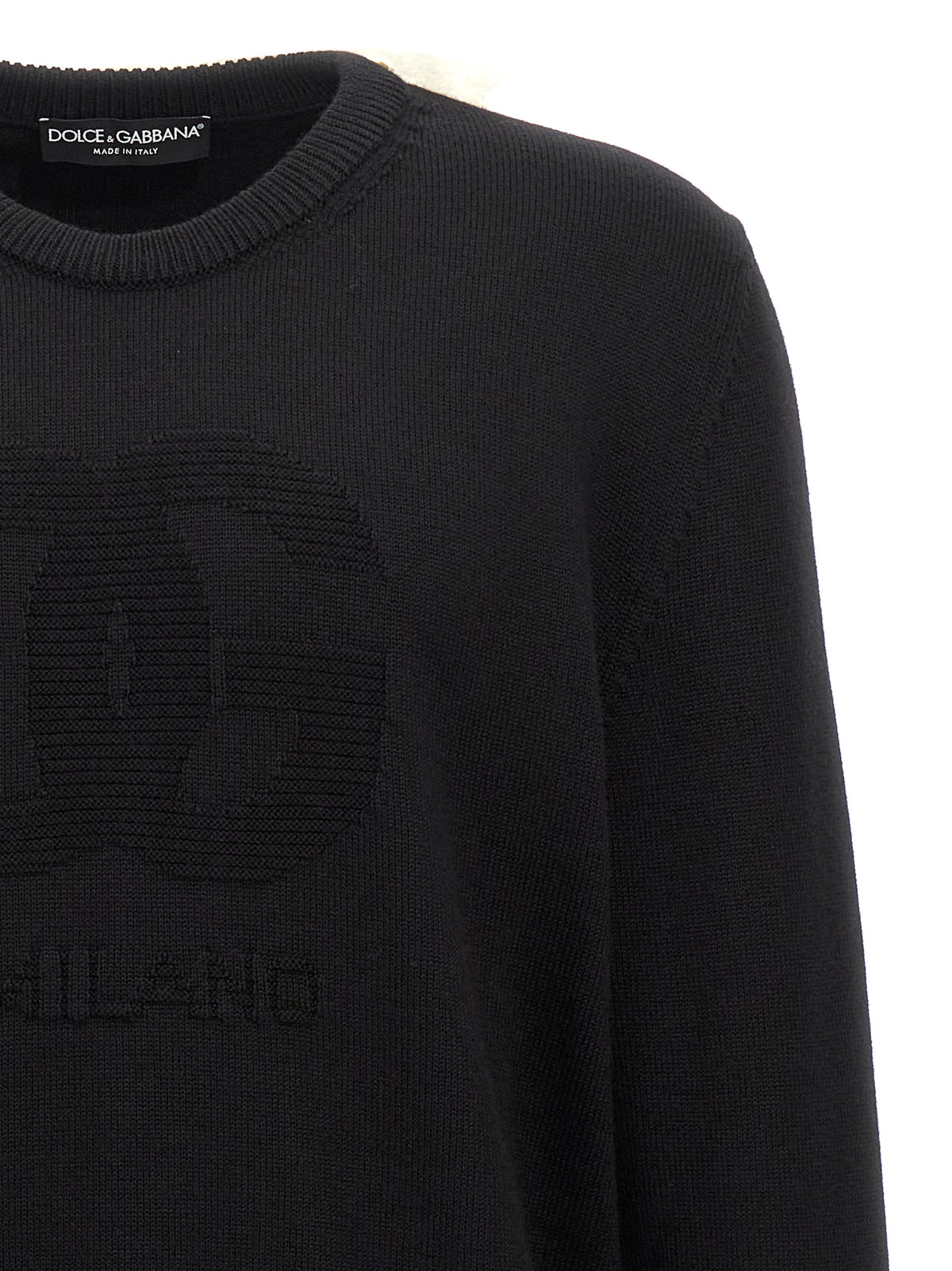 Dolce & Gabbana Black Virgin Wool Cardigan for Men