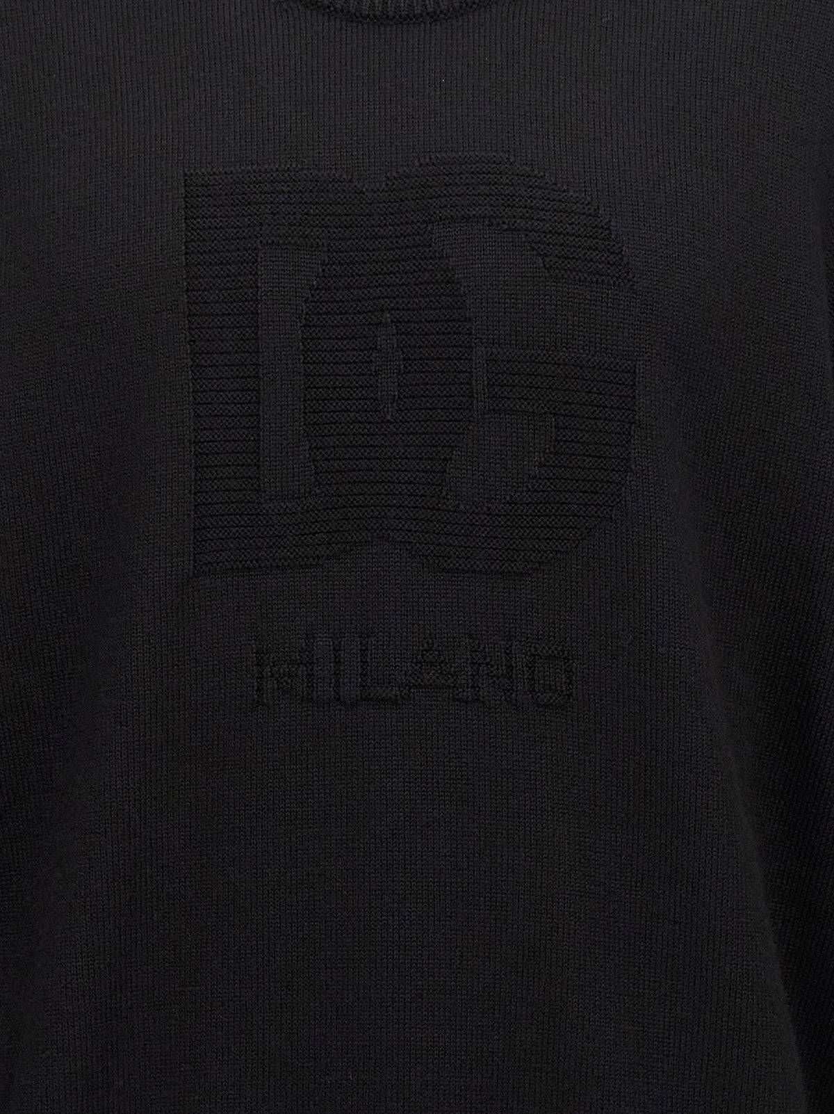Dolce & Gabbana Black Virgin Wool Cardigan for Men
