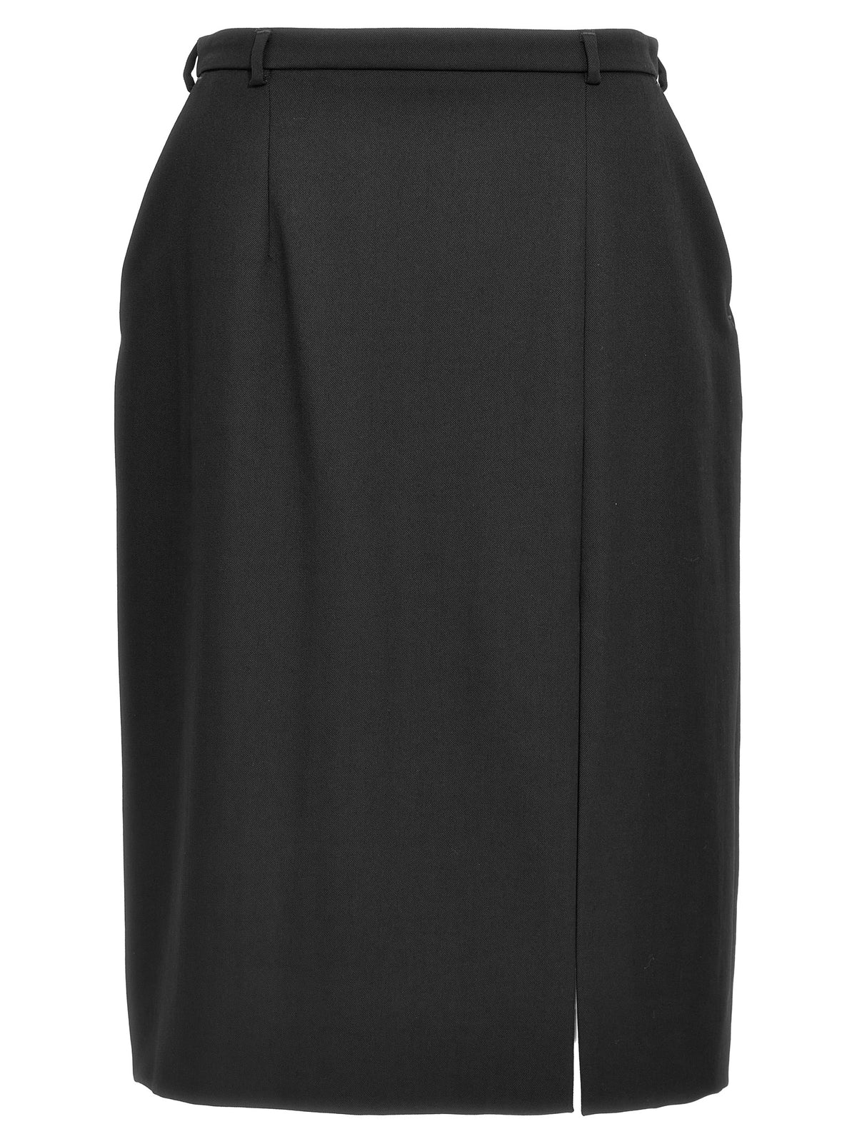 Jupe midi Dolce & Gabbana en laine vierge noire