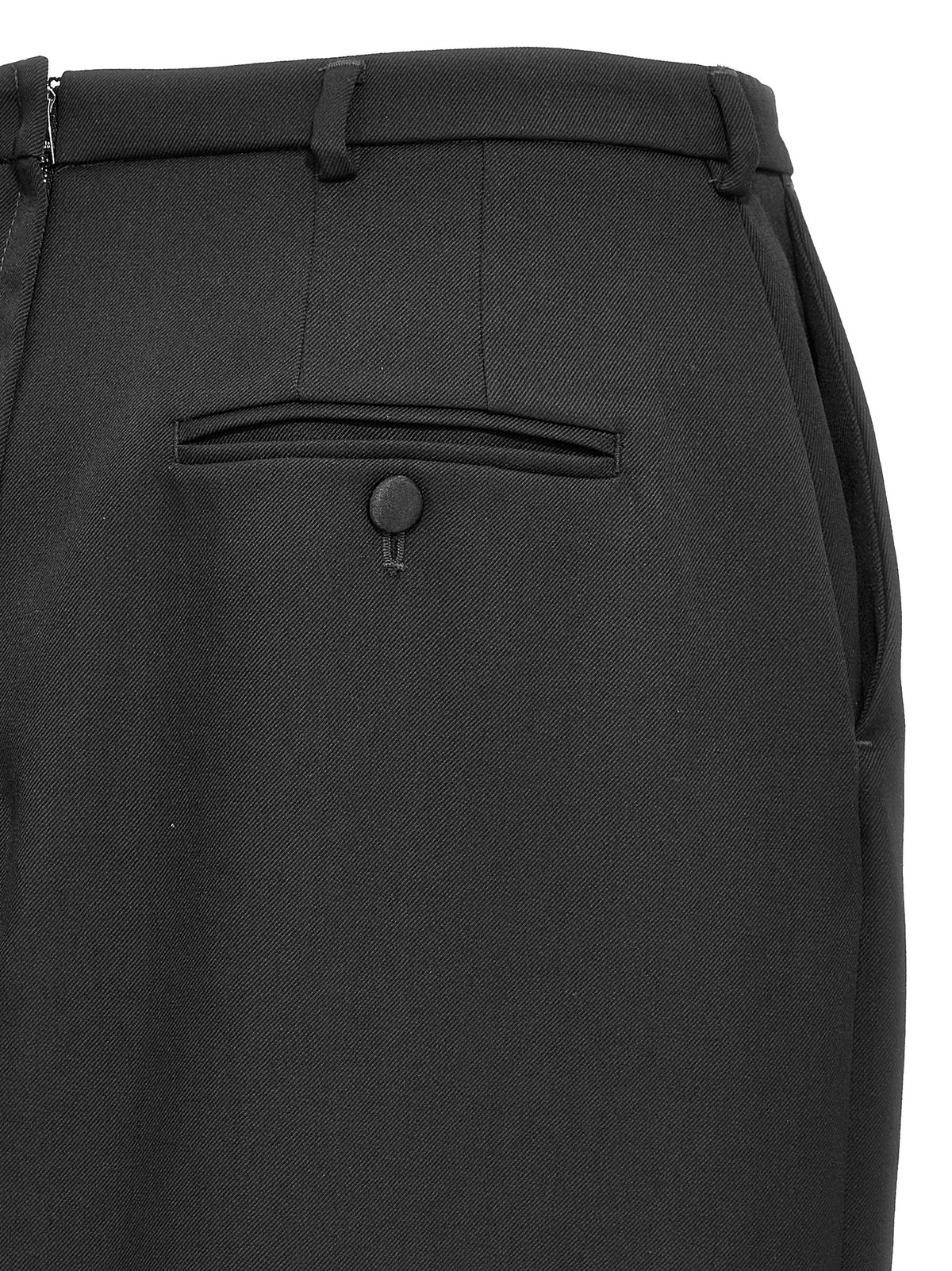 Jupe midi Dolce & Gabbana en laine vierge noire