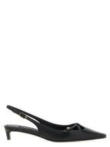 Dolce & Gabbana Black Lamb Leather Mid Heel Pumps