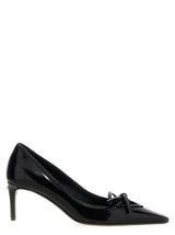 Dolce & Gabbana Black Calfskin Mid Heel Pumps