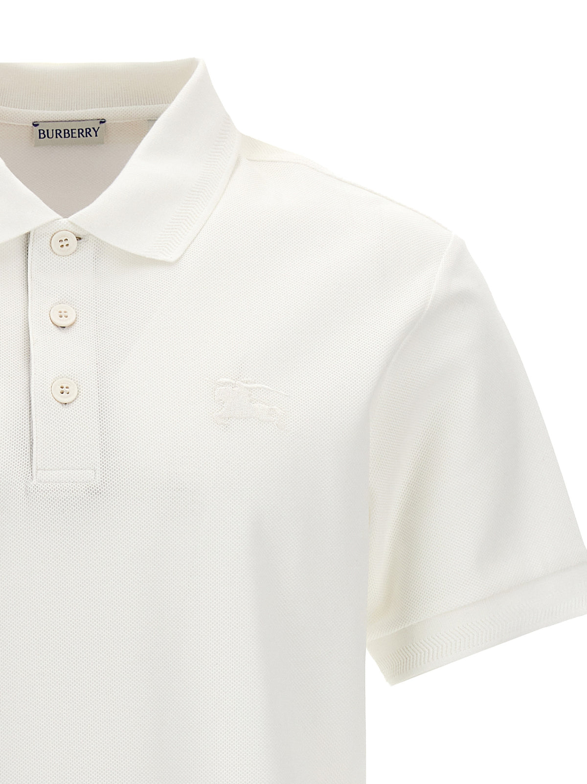 Polo Burberry en coton blanc