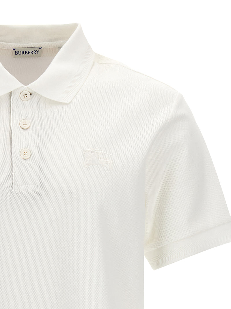 Polo Burberry en coton blanc