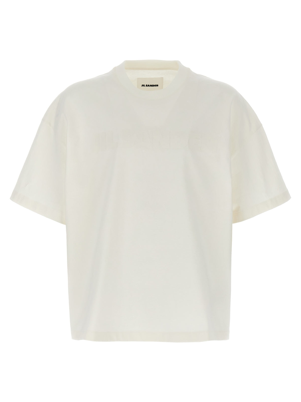 T-shirt en coton blanc Jil Sander