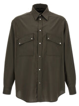 Fendi Bicolor Wool Blouse - Green