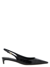 Dolce & Gabbana Black Calfskin Mid Heel Pumps - Mun