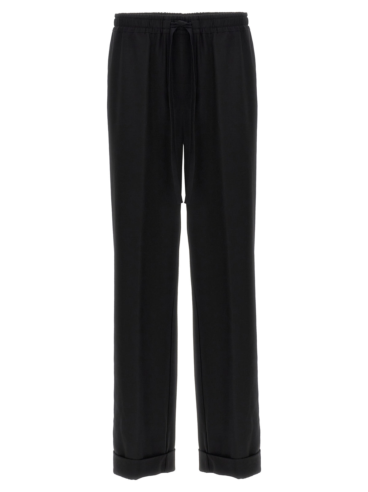 Dolce & Gabbana Black Virgin Wool Casual Pants