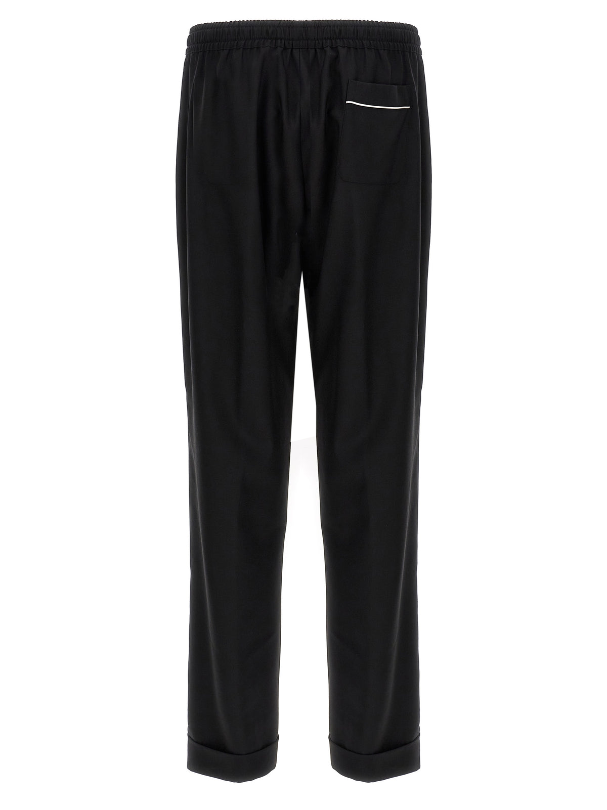 Dolce & Gabbana Black Virgin Wool Casual Pants