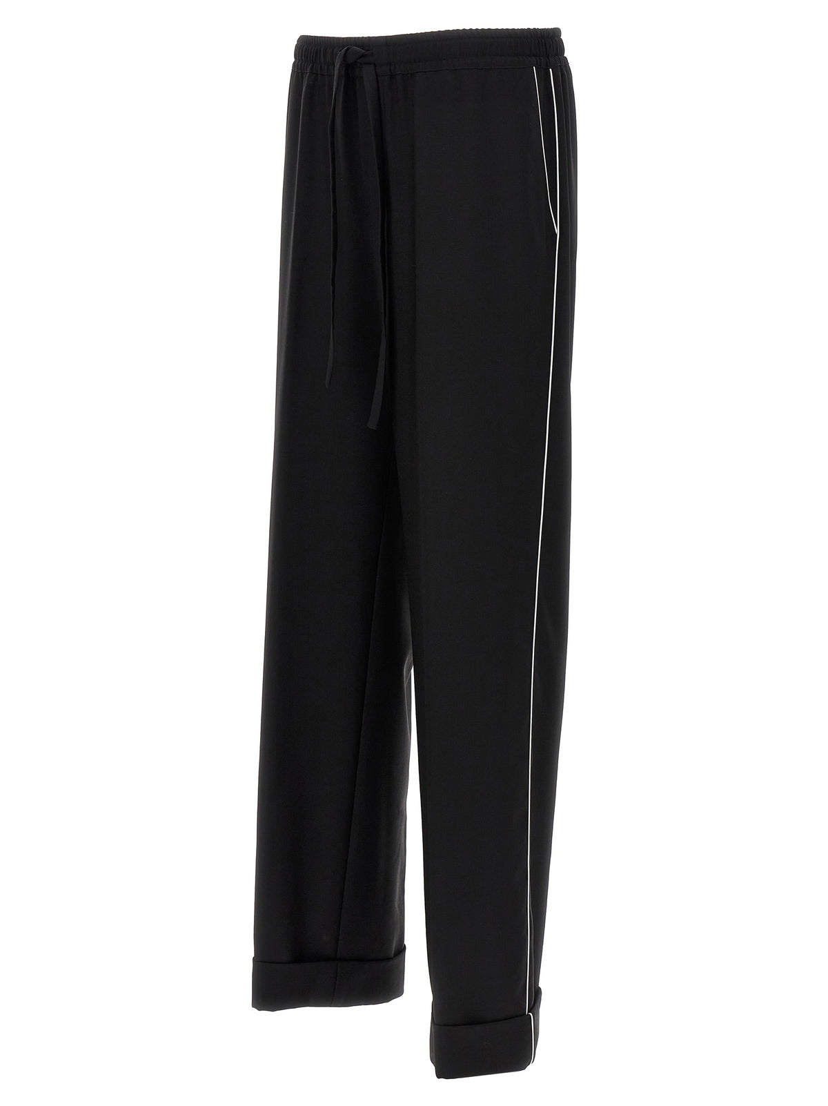 Dolce & Gabbana Black Virgin Wool Casual Pants