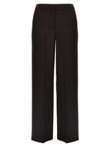 Fendi Purple Virgin Wool Dress Pants