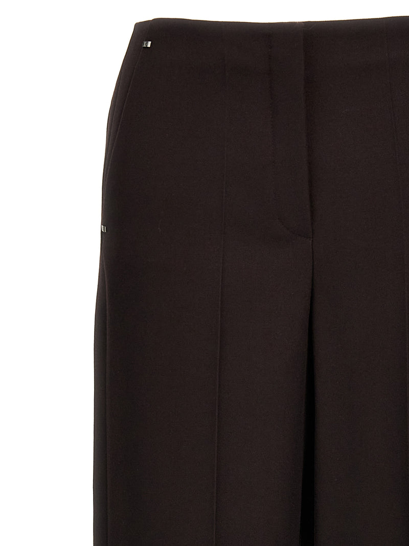 Fendi Purple Virgin Wool Dress Pants