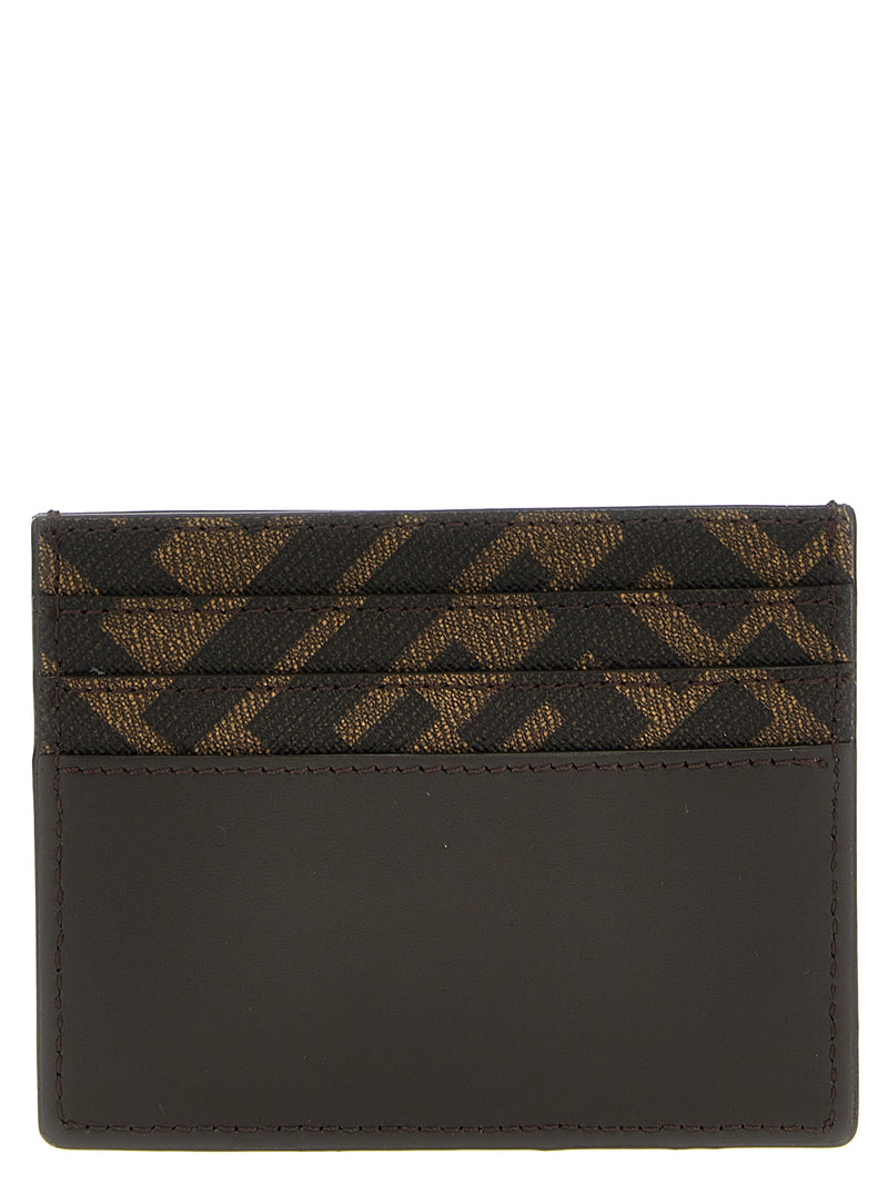 Fendi Brown Calf Leather Bos Taurus Cardholder