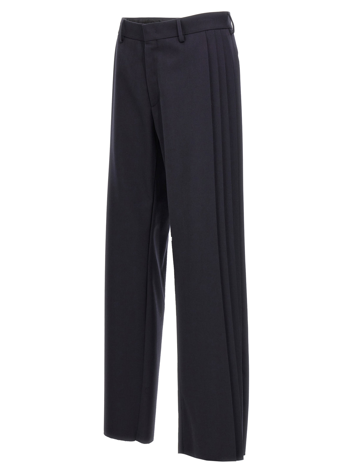 Pantalon décontracté Fendi en polyester bleu