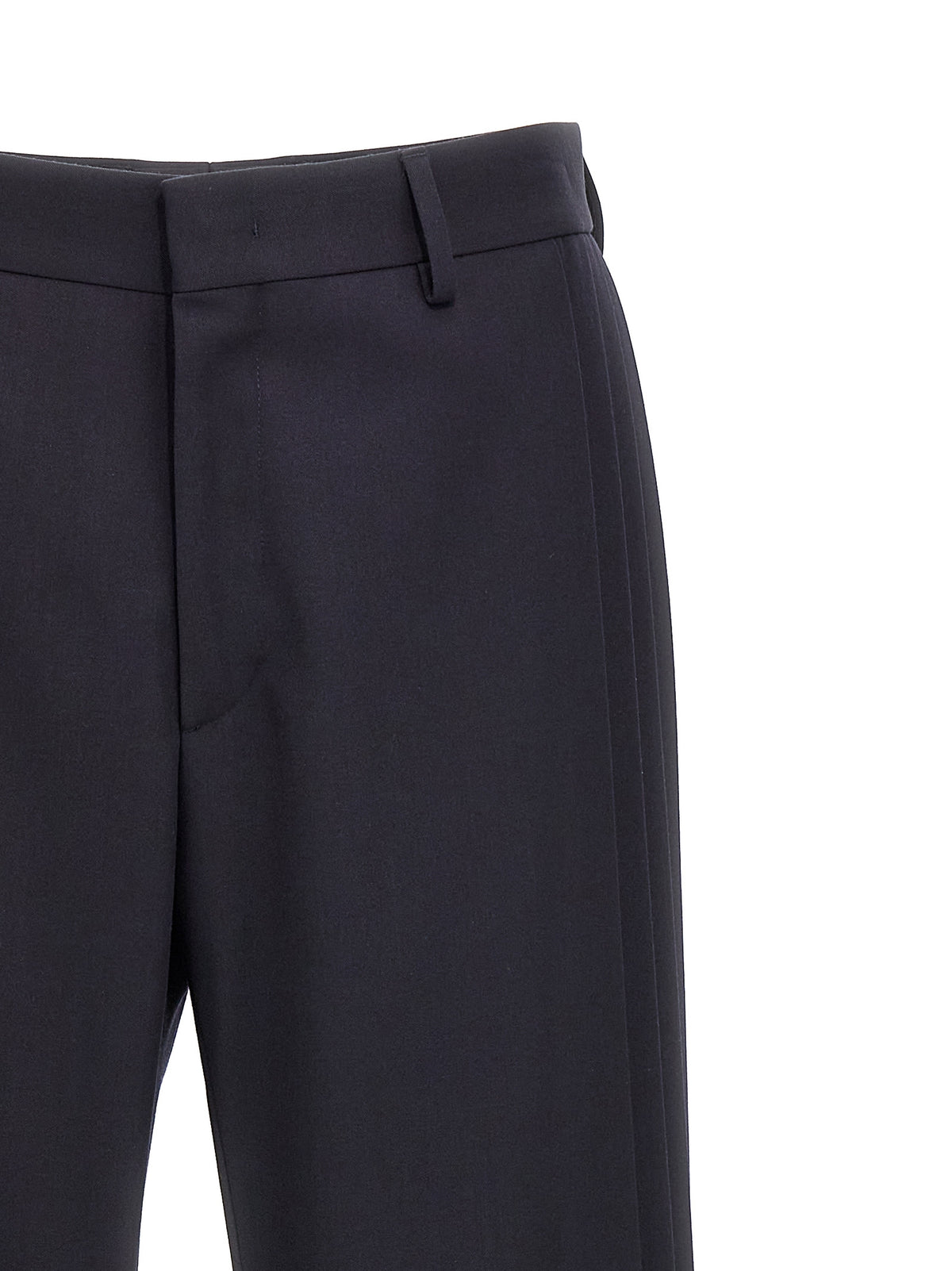 Pantalon décontracté Fendi en polyester bleu