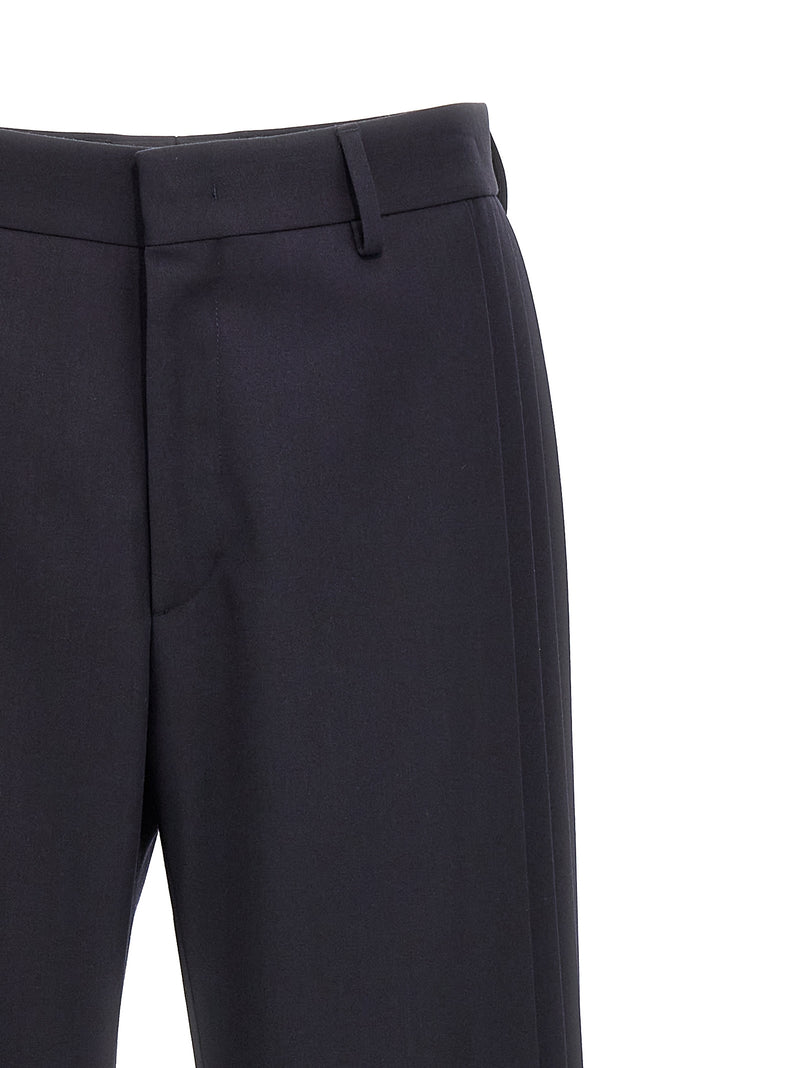 Pantalon décontracté Fendi en polyester bleu