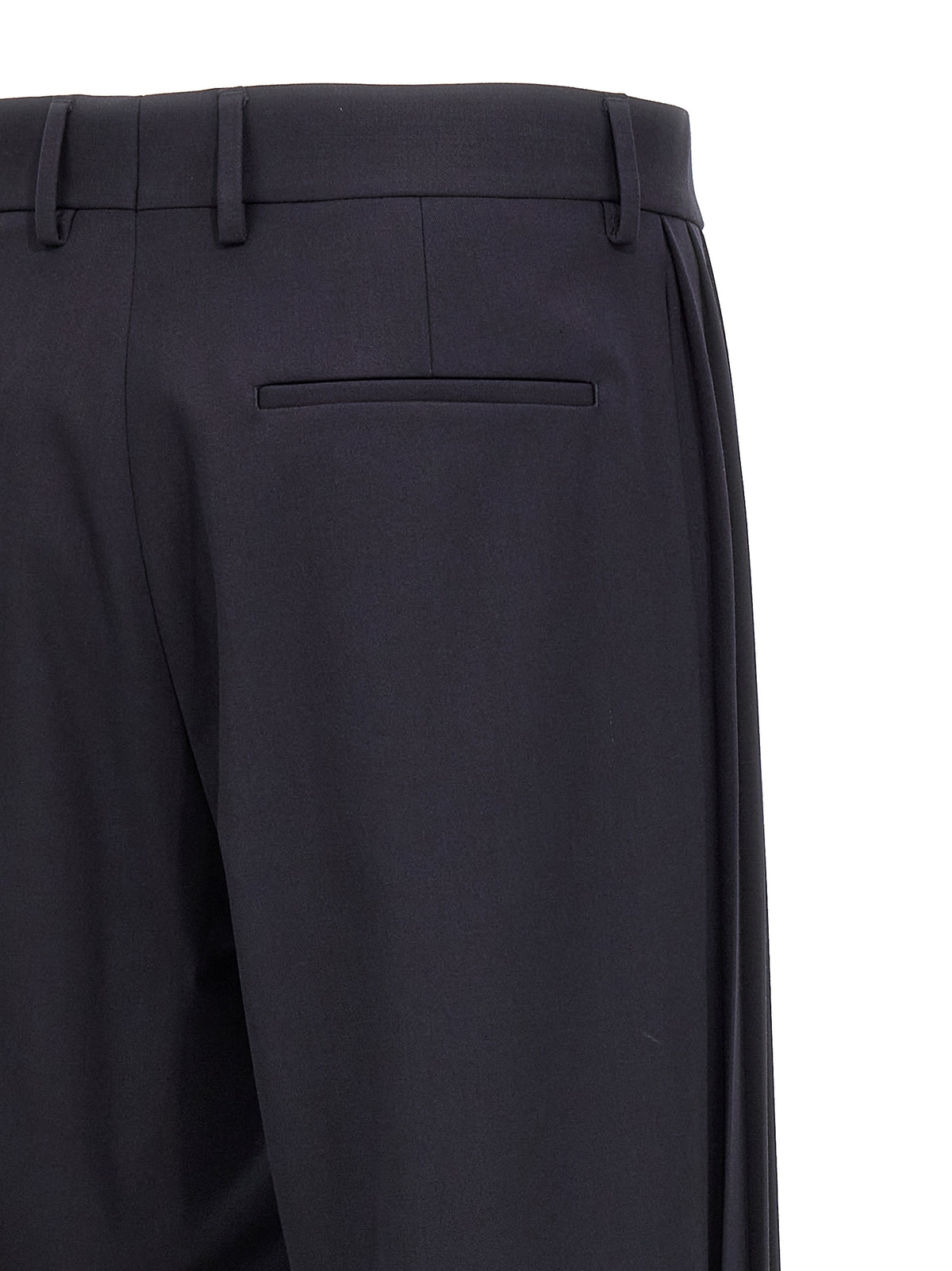 Pantalon décontracté Fendi en polyester bleu